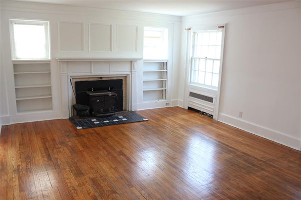 Empty room, Fireplace, Interior, Wood Texture Flooring