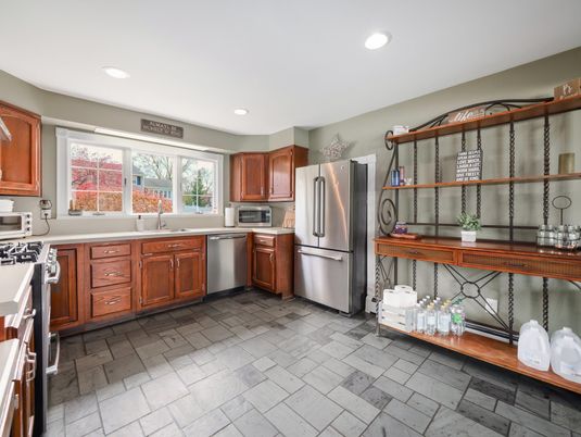 Interior, Kitchen, Recessed Lighting, Stainless Steel Appliances