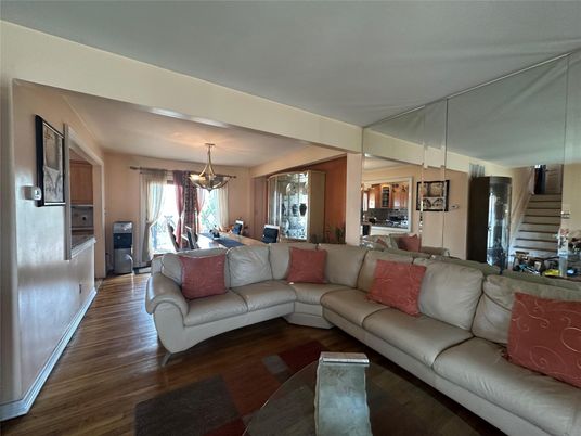 Chandelier, Dining room, Interior, Kitchen, Living room, Pendant Lights, Wood Texture Flooring