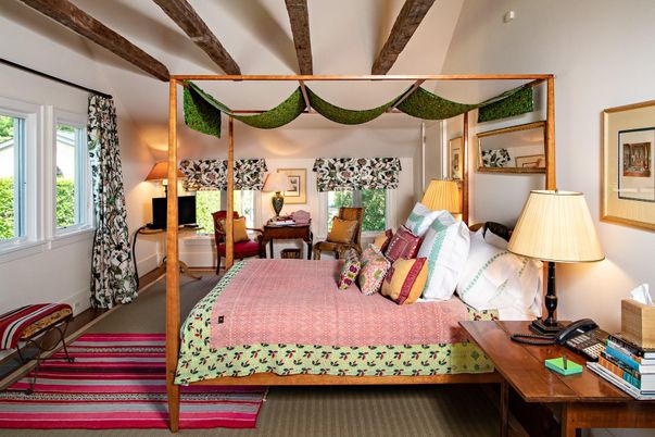 Bedroom, Interior, Wooden Beams