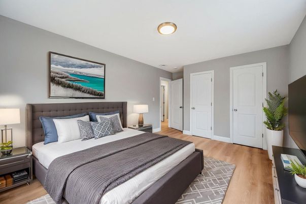 Bedroom, Interior, Wood Texture Flooring