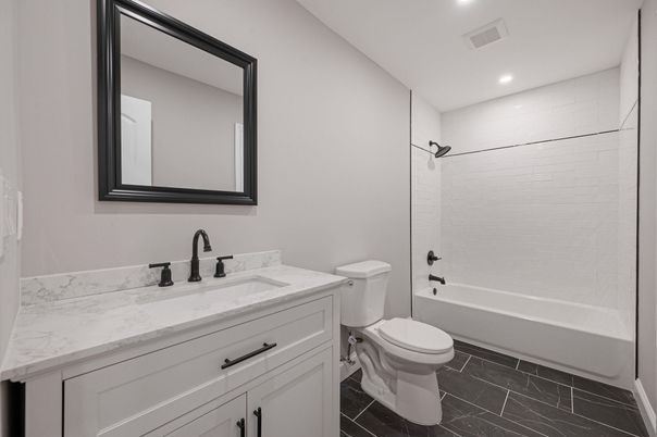 Bathroom, Interior, Marble, Recessed Lighting