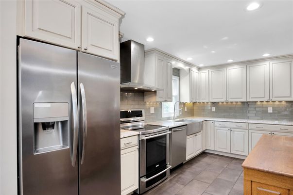 Interior, Kitchen, Recessed Lighting, Stainless Steel Appliances