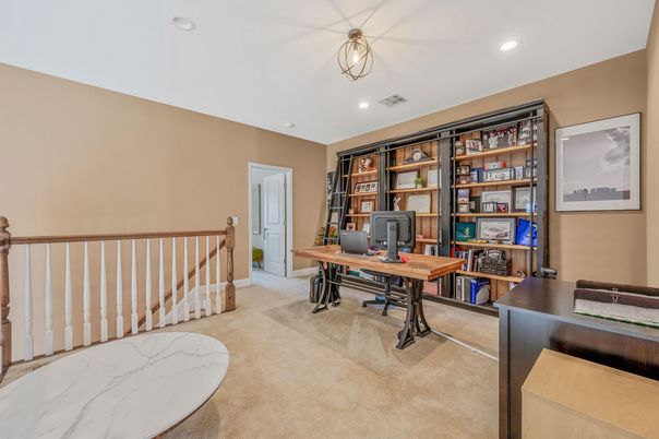 Home Office, Interior, Recessed Lighting
