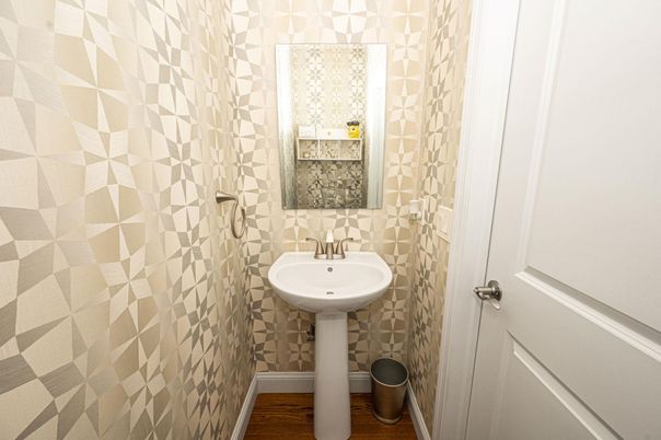 Bathroom, Interior, Wood Texture Flooring