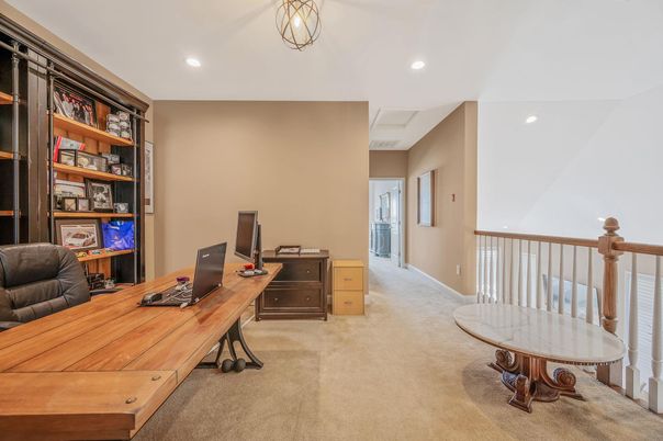 Home Office, Interior, Recessed Lighting