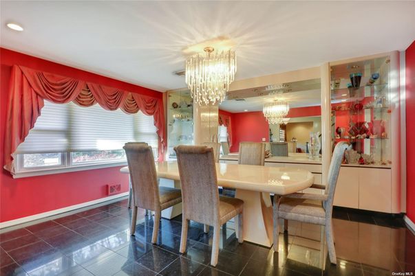 Chandelier, Dining room, Interior, Recessed Lighting