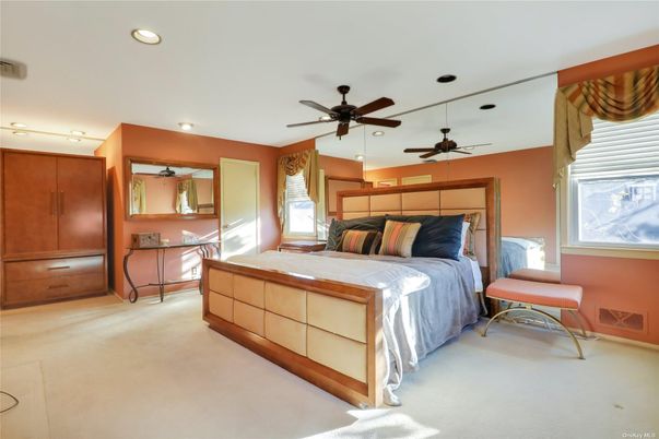 Bedroom, Interior, Recessed Lighting
