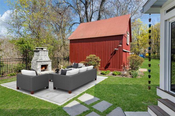 Backyard, Exterior, Fireplace