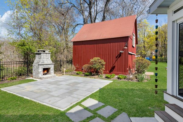 Backyard, Exterior, Fireplace