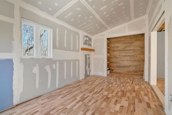 Empty room, Interior, Wood Texture Flooring, Wooden Walls