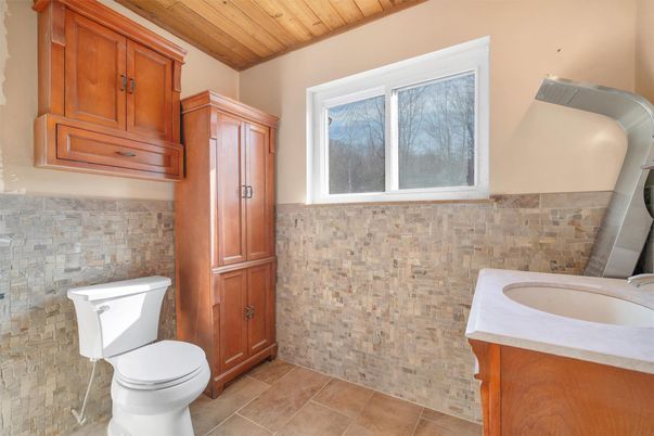 Bathroom, Interior, Wooden Ceilings