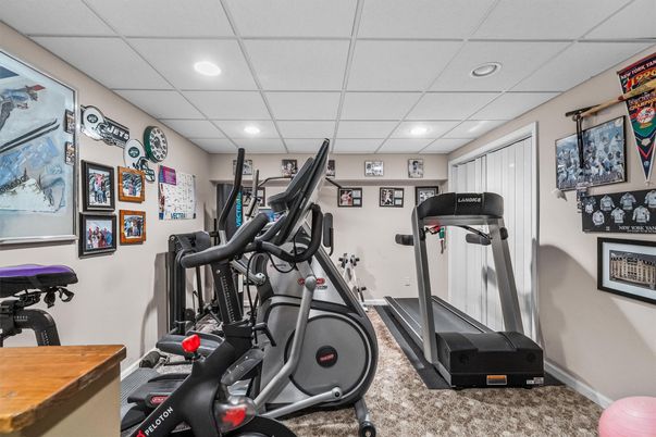 Fitness Equipment, Interior, Recessed Lighting