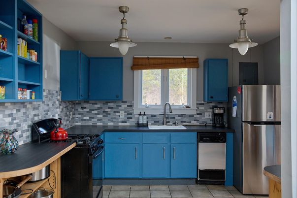 Interior, Kitchen, Pendant Lights, Stainless Steel Appliances
