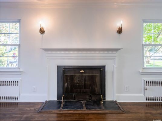 Fireplace, Interior, Wood Texture Flooring