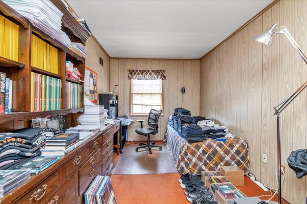 Home Office, Interior, Wooden Walls