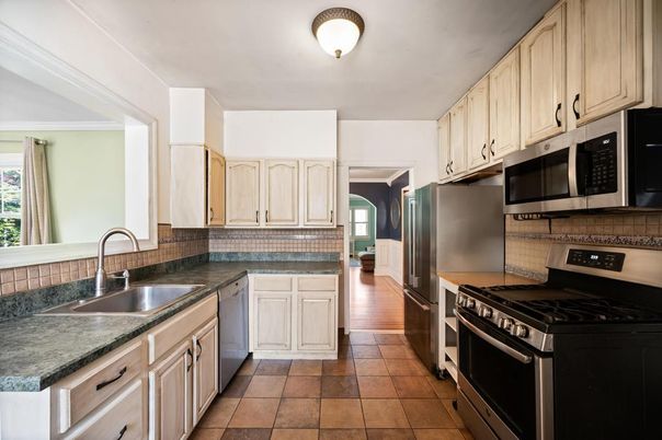Interior, Kitchen, Wood Texture Flooring