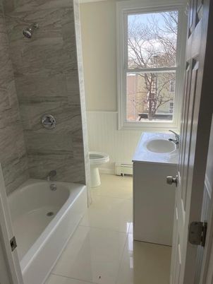 Bathroom, Interior, Marble Walls