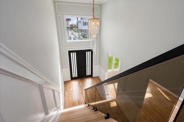 Chandelier, Interior, Wood Texture Flooring