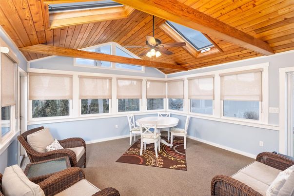 Dining room, Interior, Sun Room, Wooden Beams, Wooden Ceilings