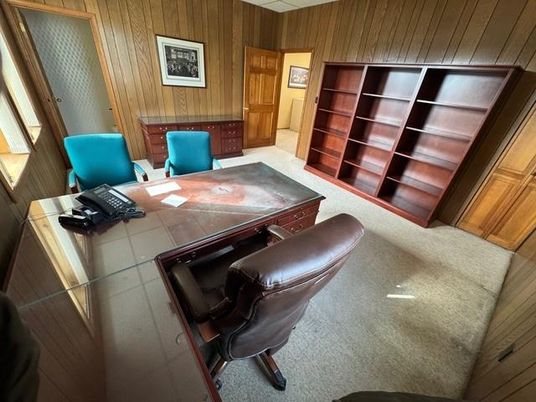 Home Office, Interior, Wooden Walls