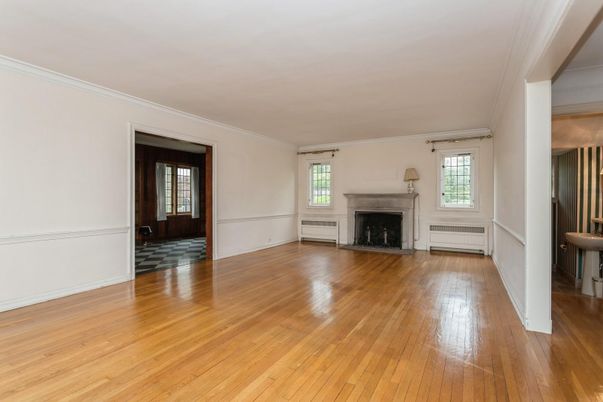 Empty room, Fireplace, Interior, Wood Texture Flooring