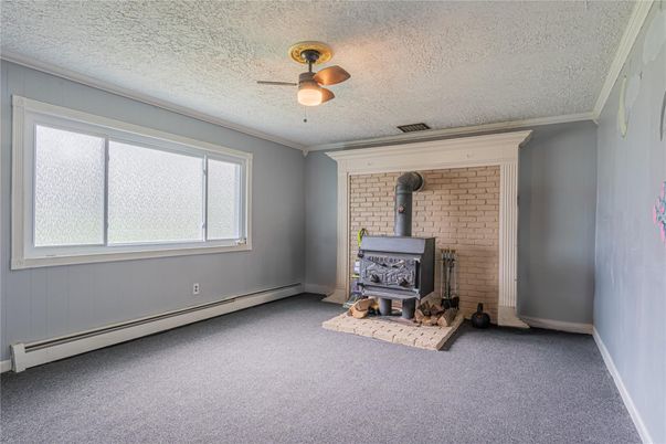 Empty room, Fireplace, Interior, Stone Walls