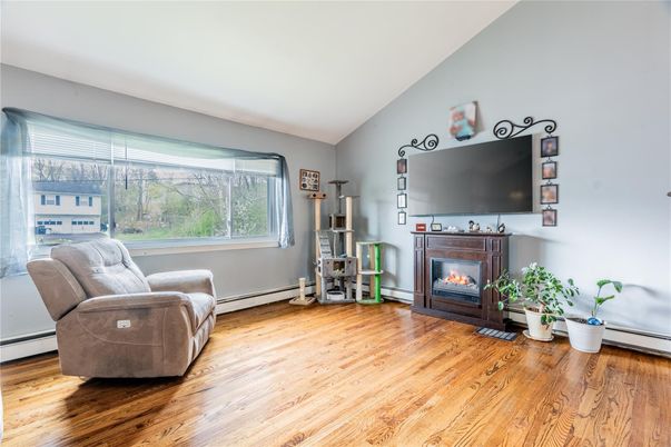 Fireplace, Interior, Wood Texture Flooring