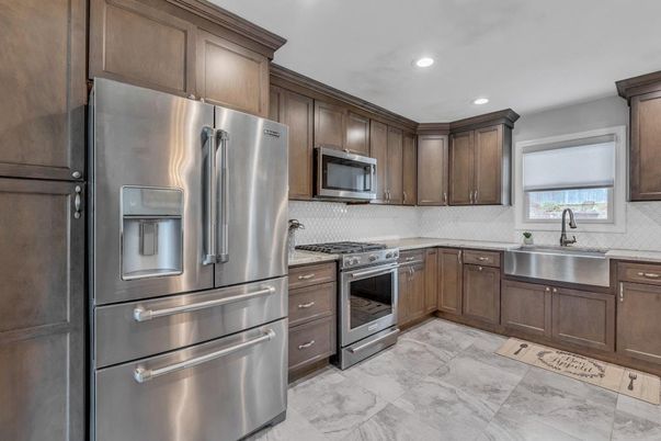 Interior, Kitchen, Recessed Lighting, Stainless Steel Appliances