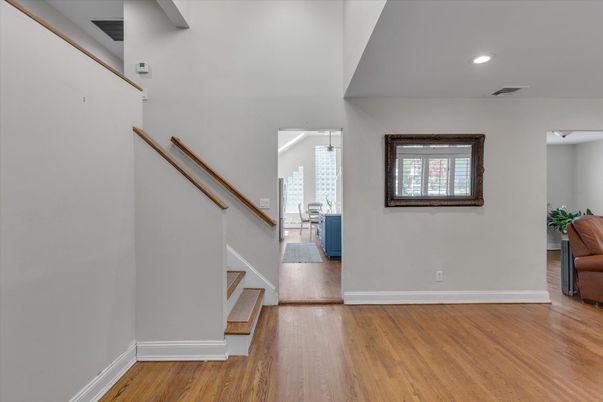 Interior, Pendant Lights, Recessed Lighting, Wood Texture Flooring