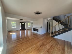 Empty room, Fireplace, Interior, Wood Texture Flooring