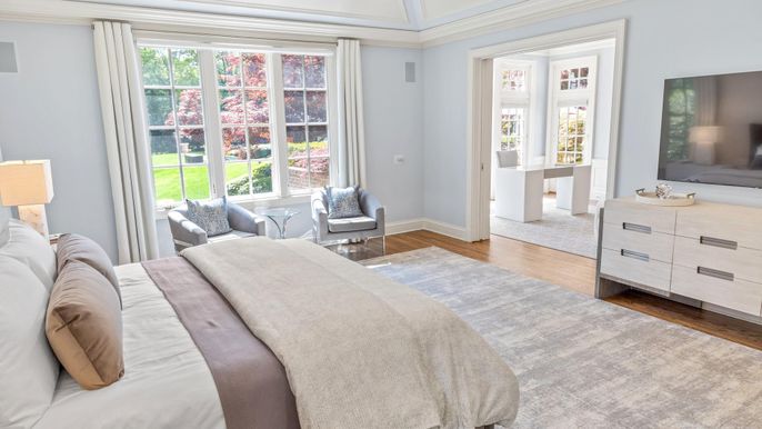 Bedroom, Interior, Wood Texture Flooring