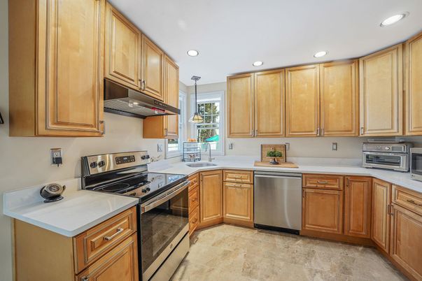 Interior, Kitchen, Recessed Lighting, Stainless Steel Appliances
