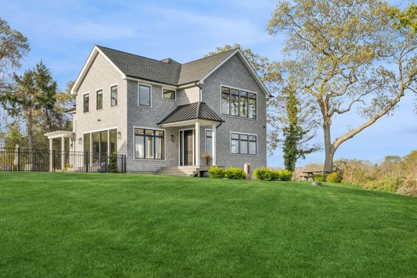 Backyard, Exterior, Facade, Brick Facade, Farmhouse