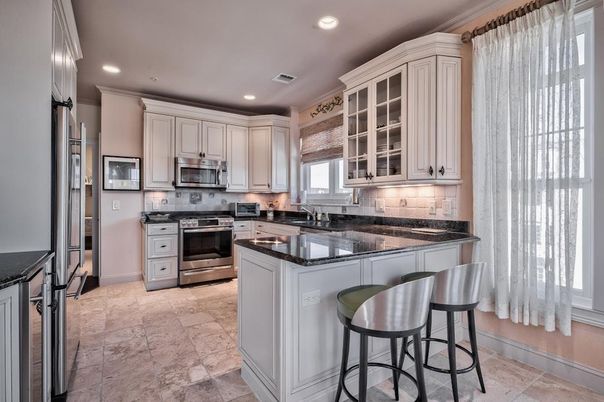 Interior, Kitchen, Recessed Lighting, Stainless Steel Appliances