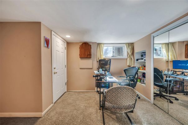 Home Office, Interior, Recessed Lighting