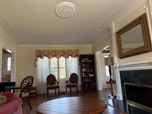 Fireplace, Interior, Wood Texture Flooring