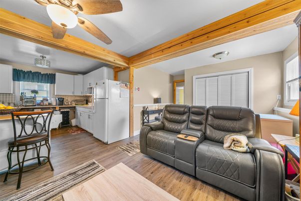 Interior, Kitchen, Living room, Wood Texture Flooring