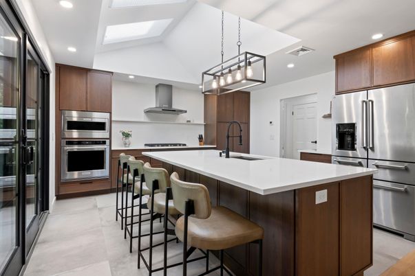 Interior, Kitchen, Pendant Lights, Recessed Lighting, Stainless Steel Appliances
