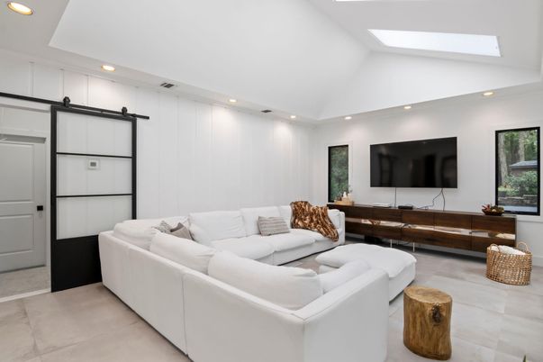 Interior, Living room, Recessed Lighting