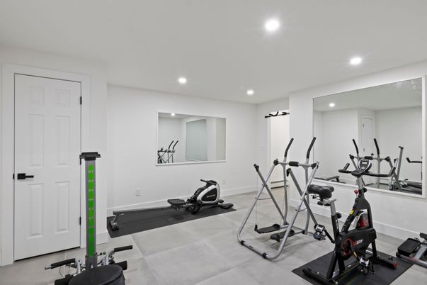 Fitness Equipment, Interior, Recessed Lighting