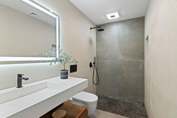 Bathroom, Glass Shower, Interior