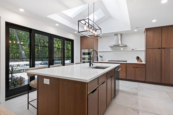 Interior, Kitchen, Pendant Lights, Recessed Lighting, Stainless Steel Appliances