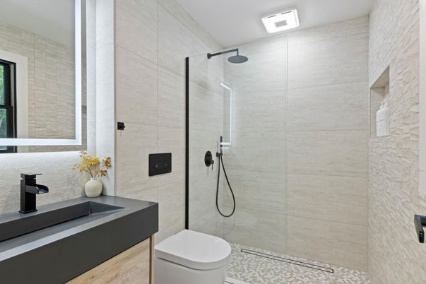 Bathroom, Glass Shower, Interior