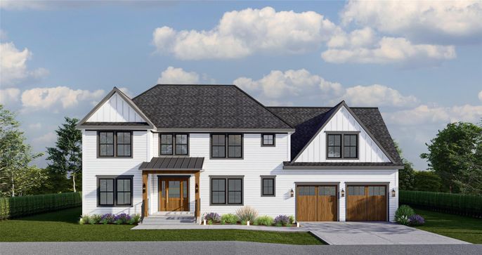 Attached, Exterior, Facade, Farmhouse