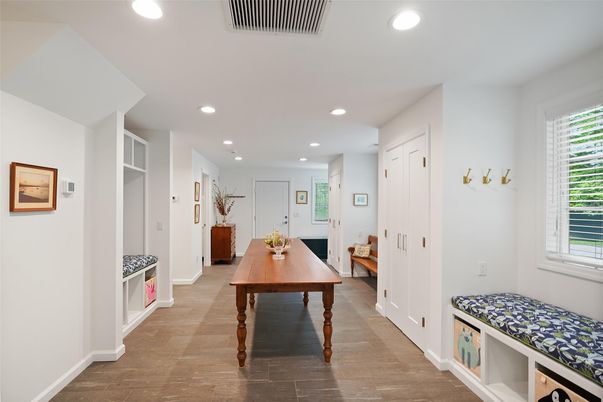 Interior, Recessed Lighting, Wood Texture Flooring