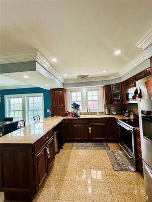 Interior, Kitchen, Recessed Lighting, Stainless Steel Appliances