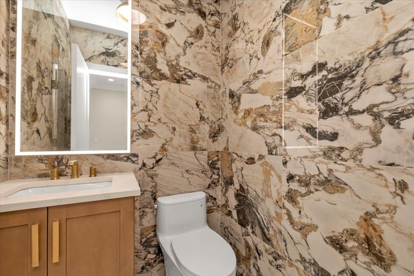 Bathroom, Interior, Marble Walls