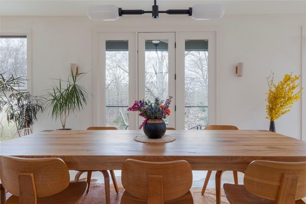 Dining room, Interior, Wood Texture Flooring