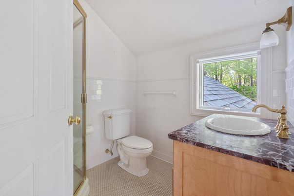 Bathroom, Glass Shower, Interior, Tile Countertops